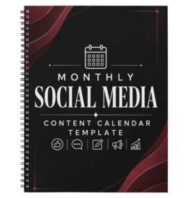 Monthly Social Media Content Calendar Template